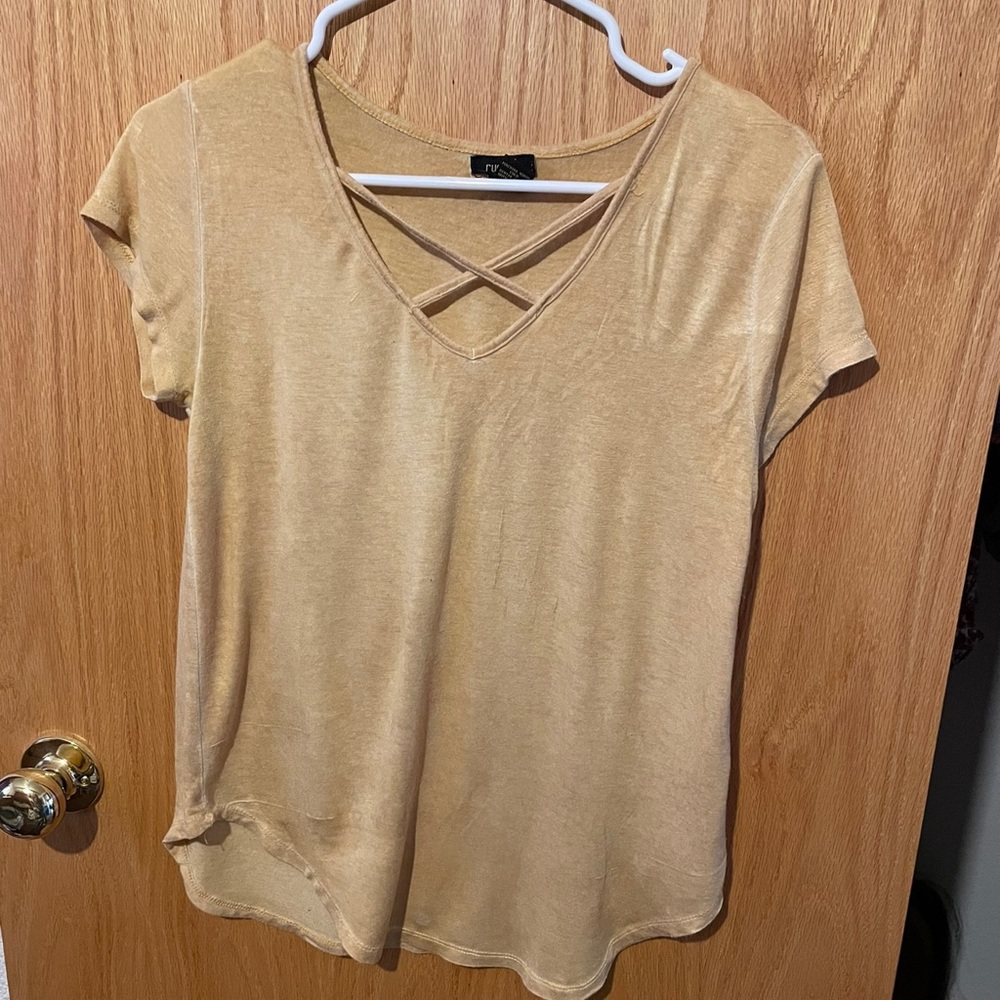 Soft stretchy material tops.
